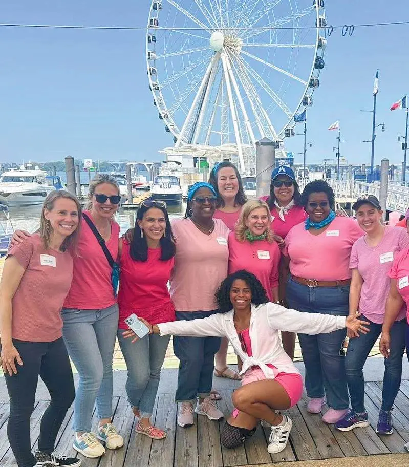 A group enjoying a scavenger hunt together